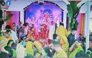 সিলেটে মহাঅষ্টমী ও কুমারী পূজা পালিত হচ্ছে, মণ্ডপগুলোতে ভক্তদের ঢল