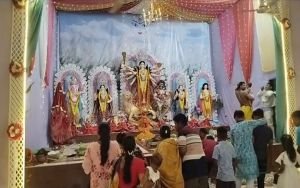 উৎসবমূখর পরিবেশে সিলেটে মহানবমী উদযাপন, কাল বিজয়া দশমী