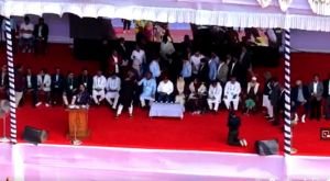 সমাবেশ মঞ্চে তারেক রহমান