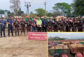 শাহ আরেফিন টিলা থেকে বিপুল পরিমাণ পাথরসহ ৪১ ট্রাক্টর জ/ব্দ: আ ট ক ৬