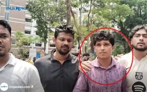 সিলেটে ভিসা প্রতারক ইমন জনতার হাতে আটক, পুলিশে সোপর্দ