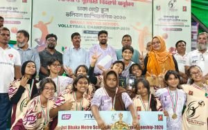 ভলিবলে স্কুল পর্যায়ে নতুন চ্যাম্পিয়নের উত্থান