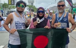 পাতায়া ম্যারাথনে লাল-সবুজের পতাকা ওড়ালেন বাংলাদেশি রানাররা