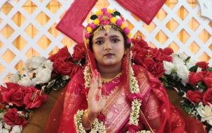 হবিগঞ্জের বাহুবলে শচী অঙ্গন ধামে কুমারী পূজা অনুষ্ঠিত