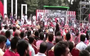 ‘নতুন বাংলাদেশের ইশতেহার’ ঘোষণায়  শহীদ মিনারে  এনসিপির সমাবেশ  চলছে