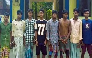 তাহিরপুরে খনিজ বালু চুরির ঘটনায় ৮ জন গ্রেফতার