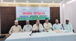 বৃত্তি পরীক্ষায় অংশগ্রহণের দাবিতে সিলেটে সংবাদ সম্মেলন