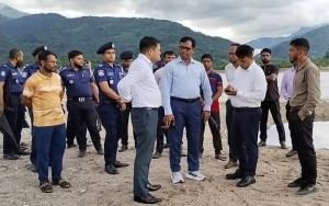 সাদাপাথর পরিদর্শনে নবাগত জেলা প্রশাসক